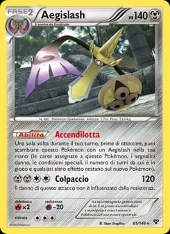 Aegislash card in Italian