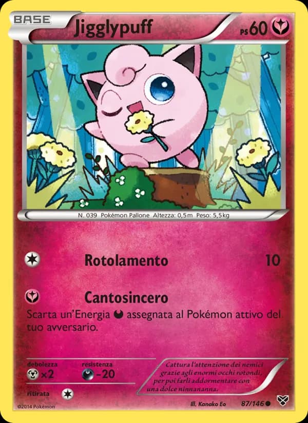 Jigglypuff card in Italian