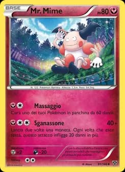 Mr. Mime card in Italian