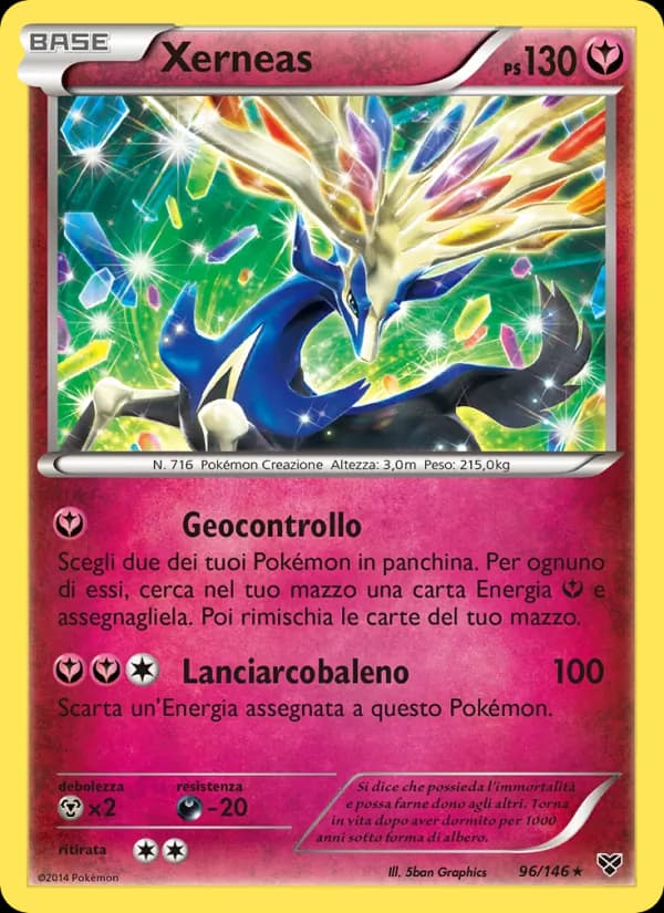 Xerneas card in Italian