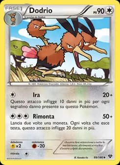 Dodrio card in Italian