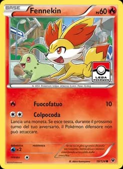 Fennekin card in Italian