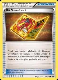 Kit Scavafossili card in Italian