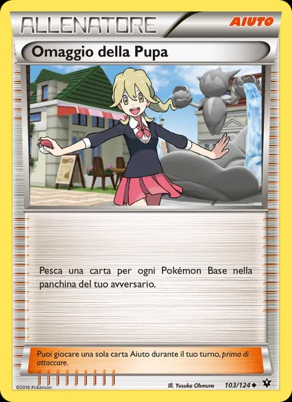 Omaggio della Pupa card in Italian