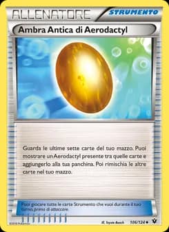 Ambra Antica di Aerodactyl card in Italian