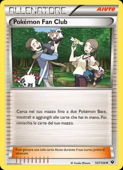 Pokémon Fan Club card in Italian