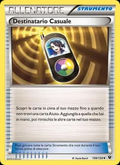 Destinatario Casuale card in Italian