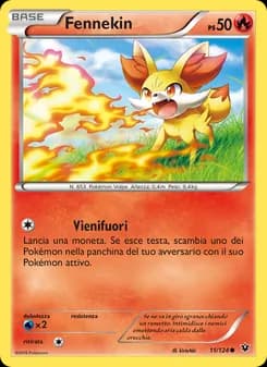 Fennekin card in Italian