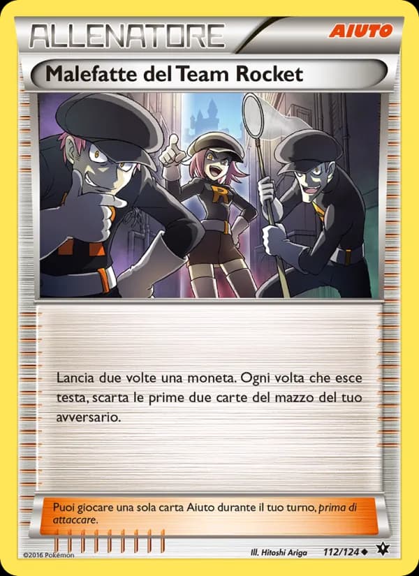 Malefatte del Team Rocket card in Italian