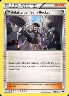 Malefatte del Team Rocket card in Italian