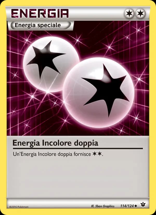 Energia Incolore doppia card in Italian