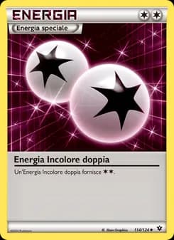Energia Incolore doppia card in Italian