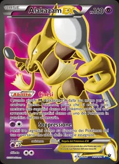 Alakazam EX card in Italian