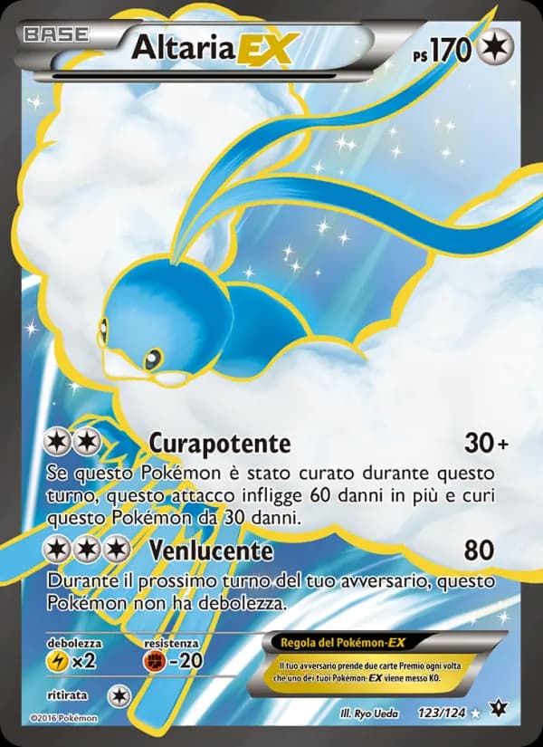 Altaria EX card in Italian