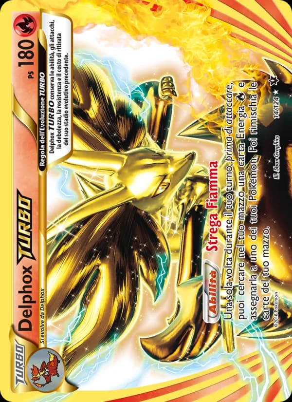 Delphox TURBO card in Italian
