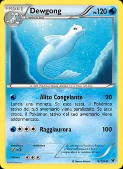 Dewgong card in Italian