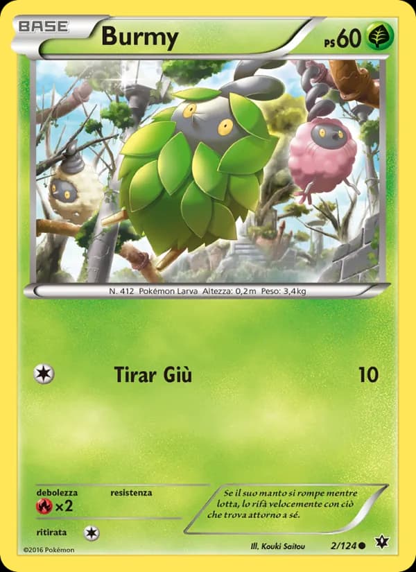 Burmy card in Italian