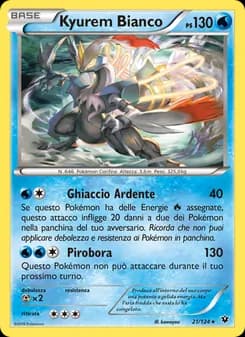 Kyurem Bianco card in Italian