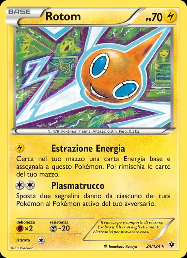 Rotom card in Italian