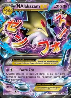 M Alakazam EX card in Italian