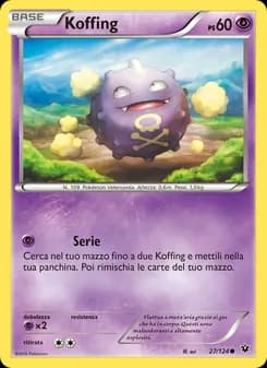 Koffing card in Italian