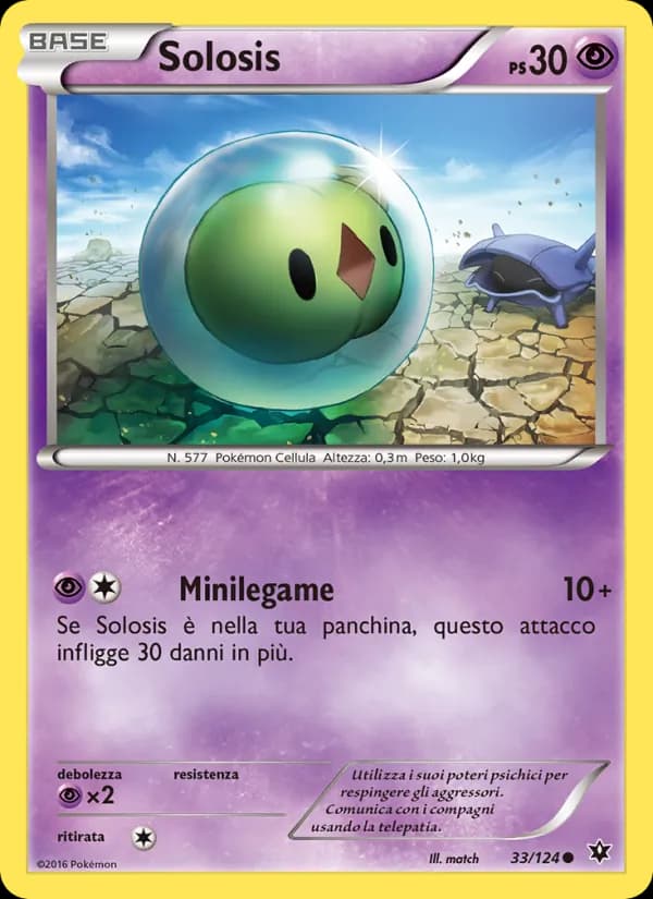 Solosis card in Italian