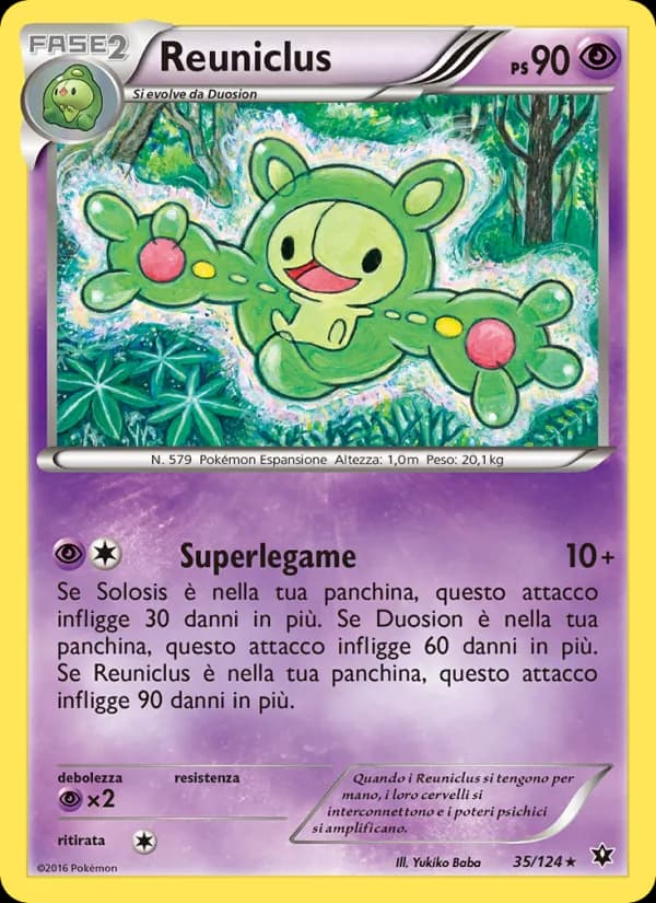 Reuniclus card in Italian