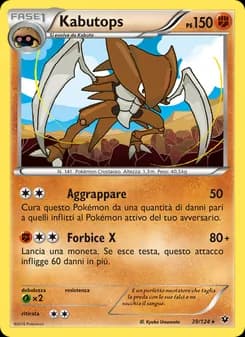 Kabutops card in Italian