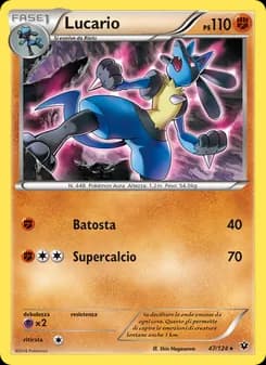 Lucario card in Italian