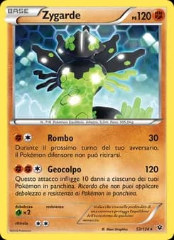 Zygarde card in Italian
