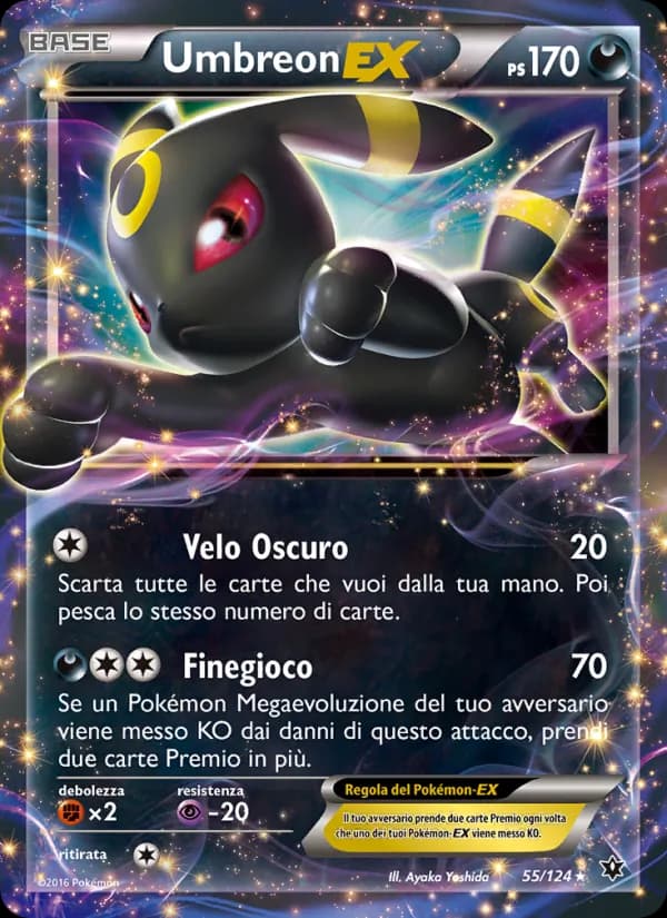 Umbreon EX card in Italian