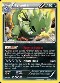 Tyranitar card in Italian