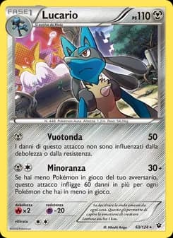 Lucario card in Italian