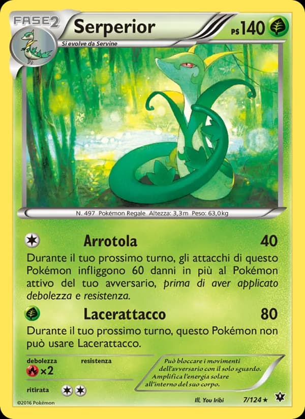 Serperior card in Italian