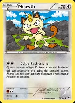 Meowth card in Italian