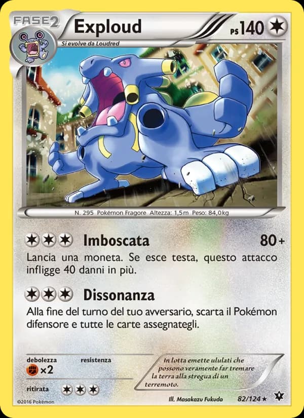 Exploud card in Italian