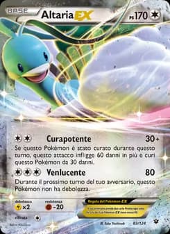 Altaria EX card in Italian
