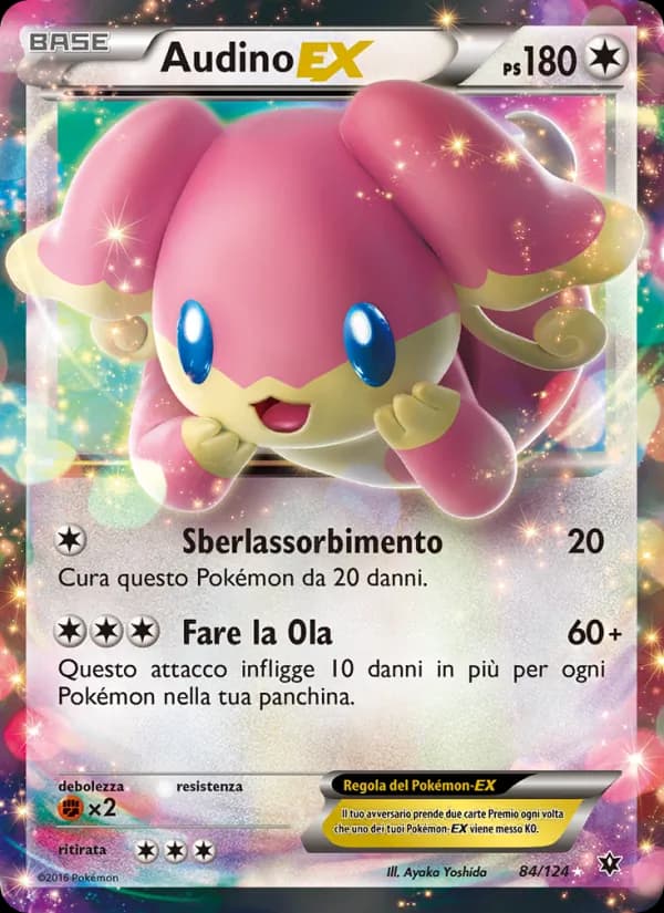 Audino EX card in Italian