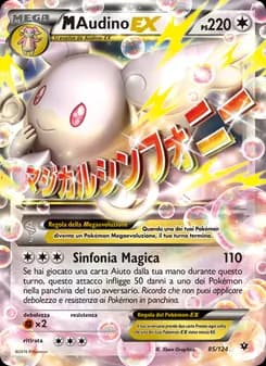 M Audino EX card in Italian
