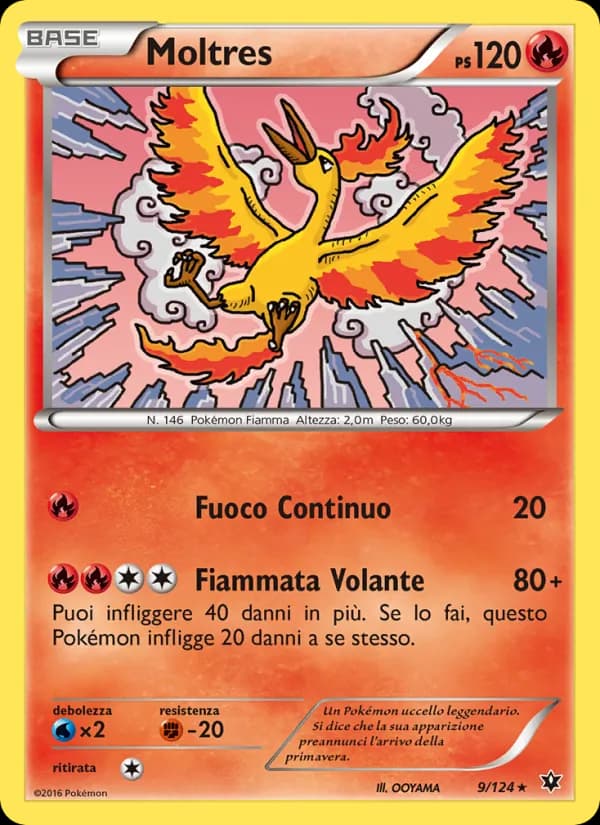 Moltres card in Italian
