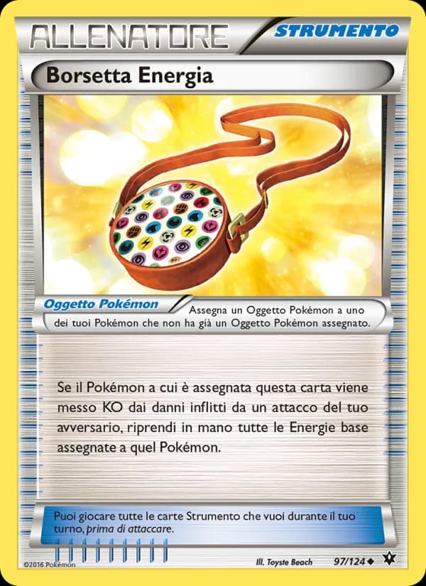Borsetta Energia card in Italian
