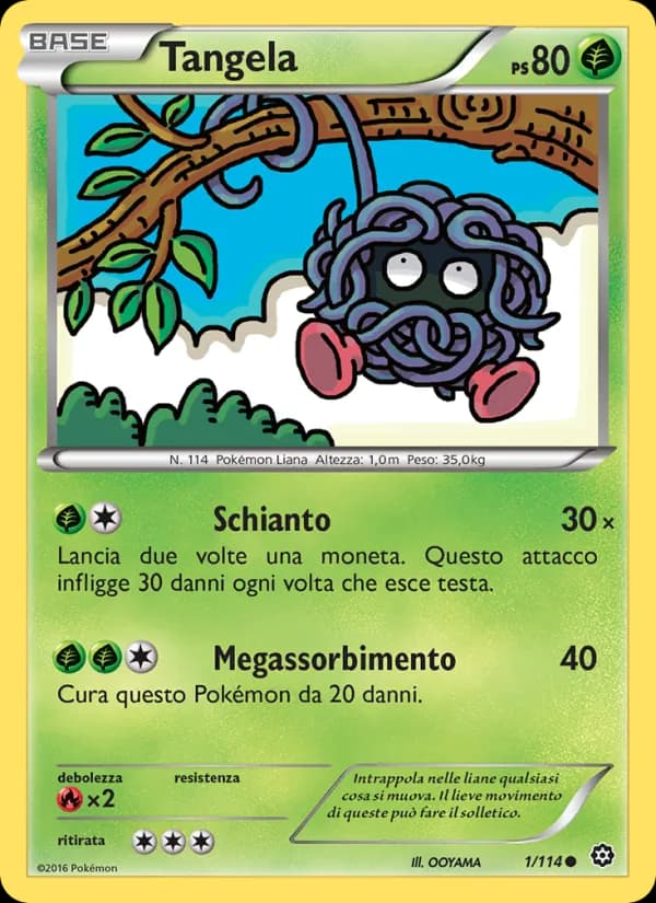 Tangela card in Italian