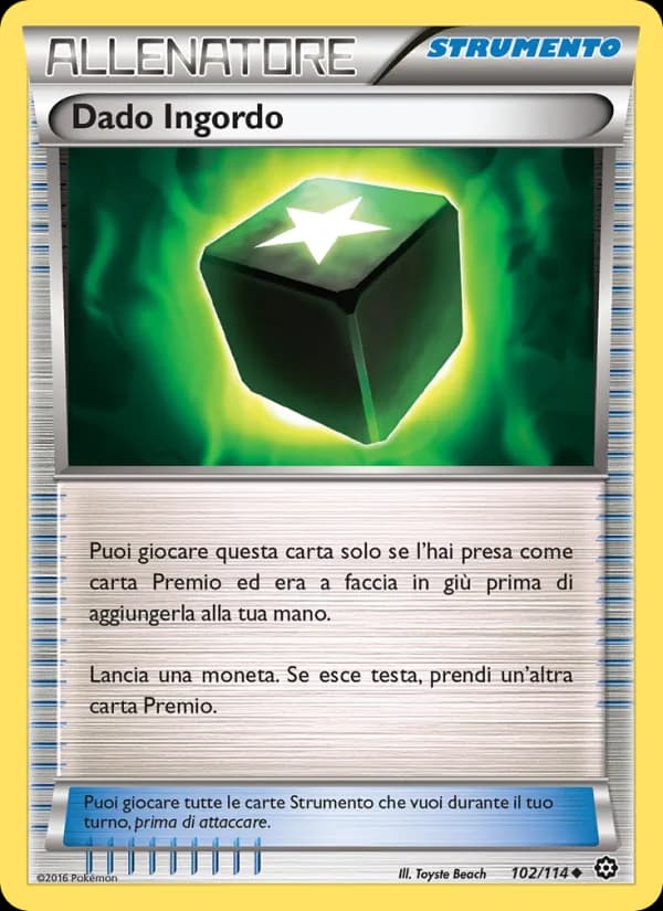 Dado Ingordo card in Italian