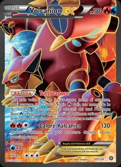 Volcanion EX card in Italian