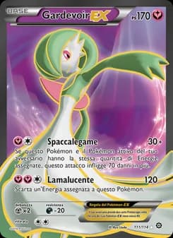 Gardevoir EX card in Italian