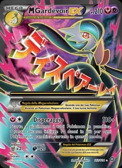 M Gardevoir EX card in Italian