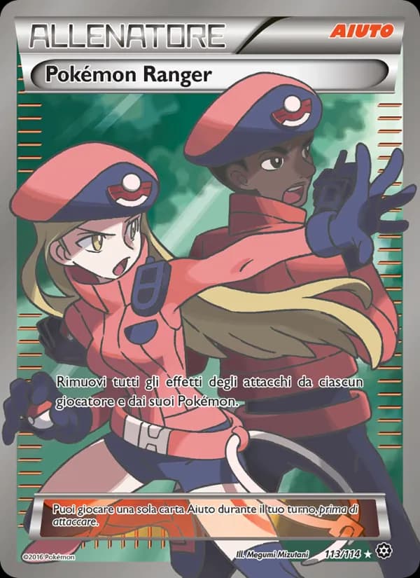 Pokémon Ranger card in Italian