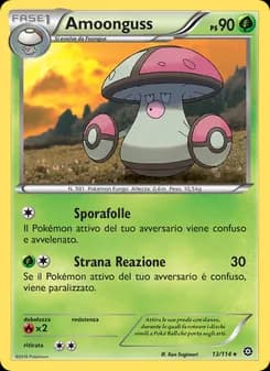 Amoonguss card in Italian