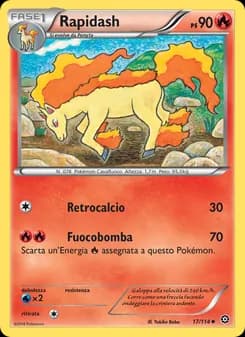 Rapidash card in Italian