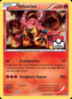 Volcanion card in Italian